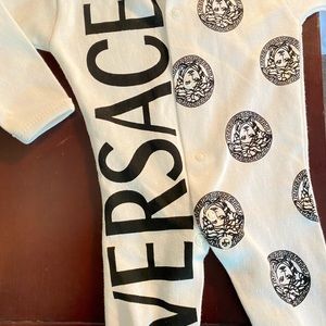 Versace 0-3 month infant pajamas